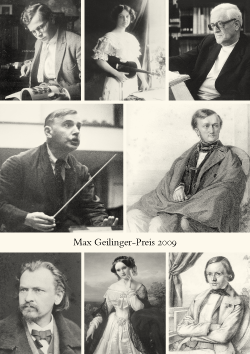 Broschüre Max Geilinger-Preis 2009 für Christopher Walton, Vermittler schweizerischen Musikschaffens in der angelsächsischen Welt